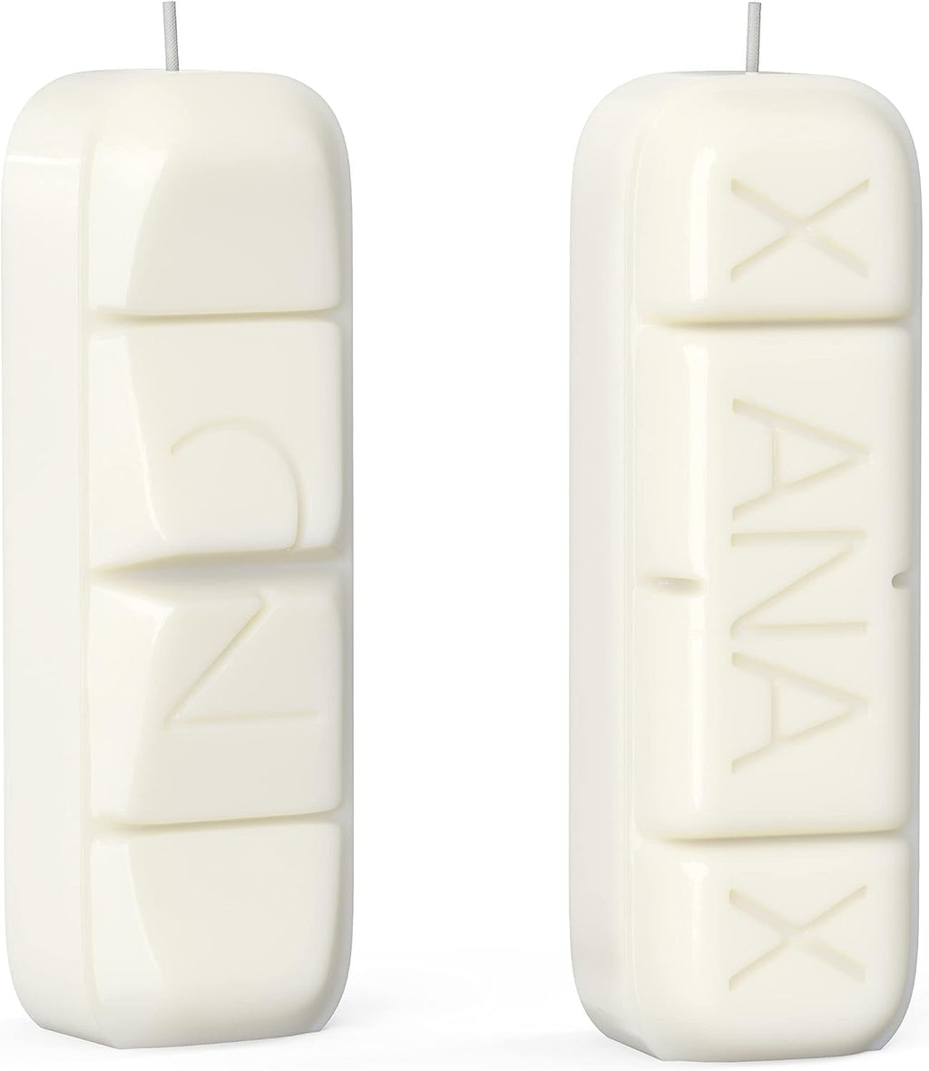 Xanax Candle with Gift Box - XANDLE - Cool Candles - White Elephant Gifts - Funny Candles - Novelty Candles - Funny Nurse Gifts - Eccentric Decor - Weird Decor - Gag Gift Candle