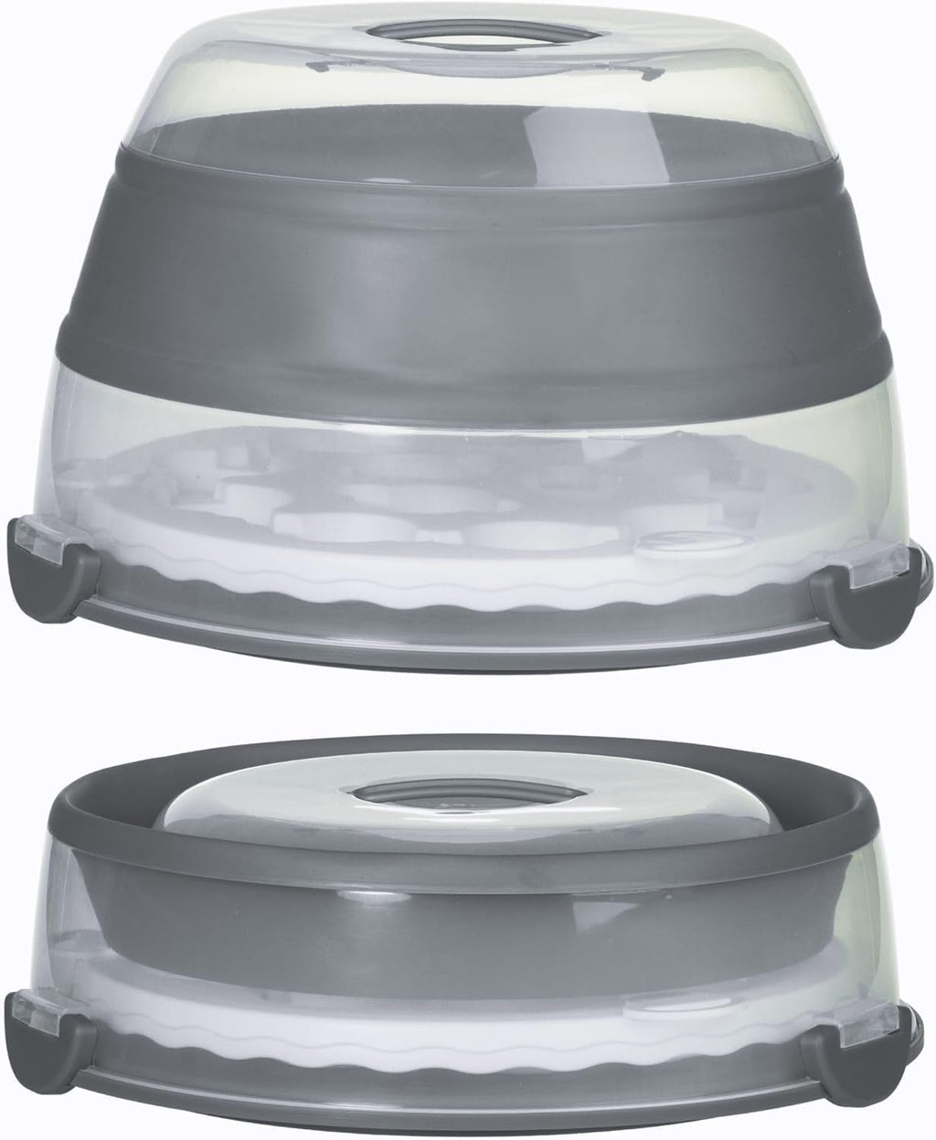 prepworks collapsible cupcake carrier - 12-cup capacity, foldable on a desk or shelf