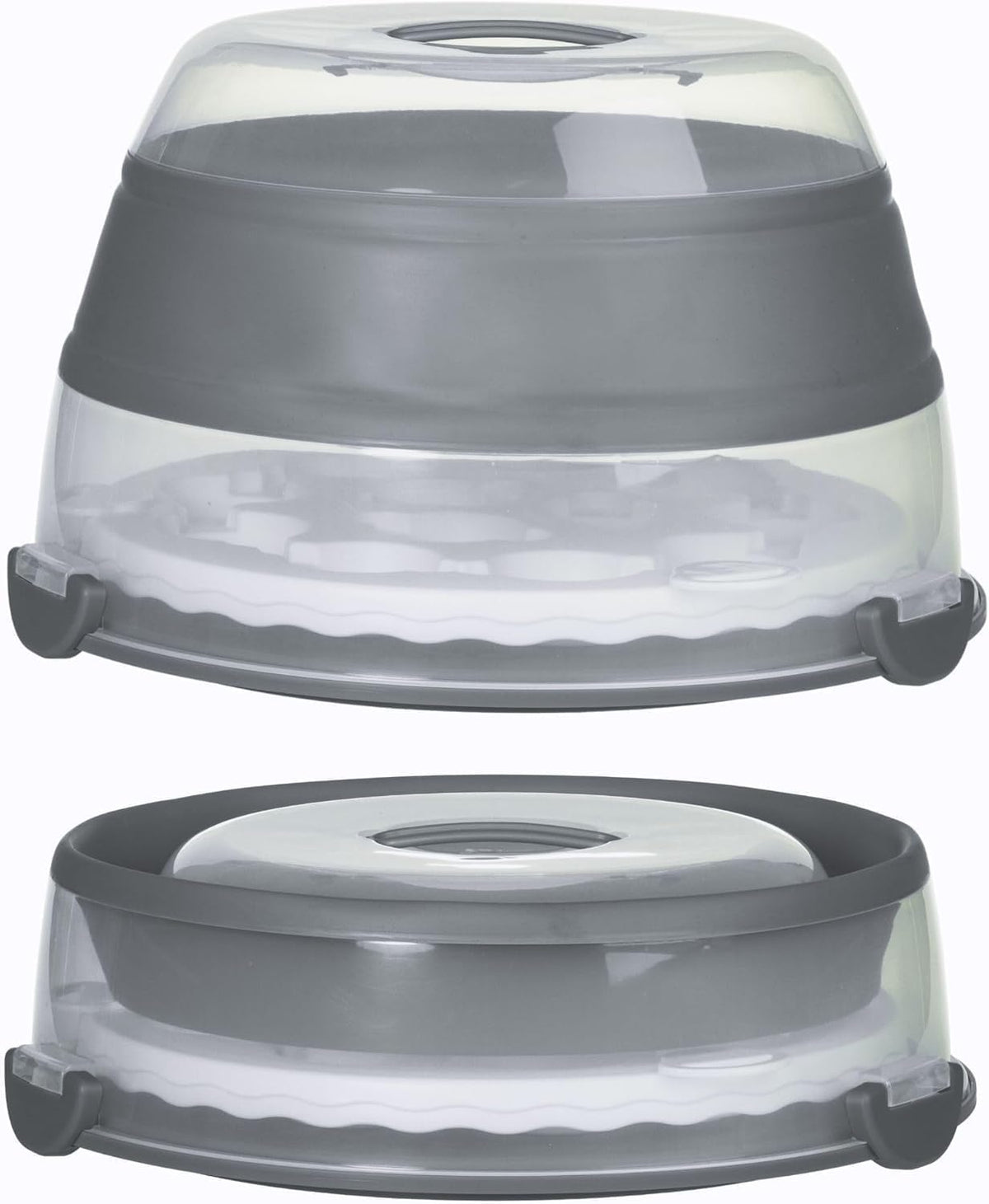 prepworks collapsible cupcake carrier - 12-cup capacity, foldable on a desk or shelf