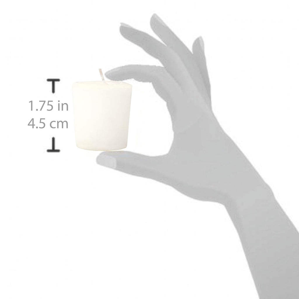 Aroma Naturals Votive Candles with Orange Clove and Cinnamon Essential Oil White Scented, Peace Pearl, 5.5x3.75x2 Inch (Pack of 6)