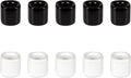 Mega Candles 10 pcs Black White 1/2 Inch Diameter Ceramic Chime Ritual Spell Candle Holders, Great for Casting Chimes, Meditation, Rituals, Spells, Vigil, Witchcraft, Wiccan Supplies