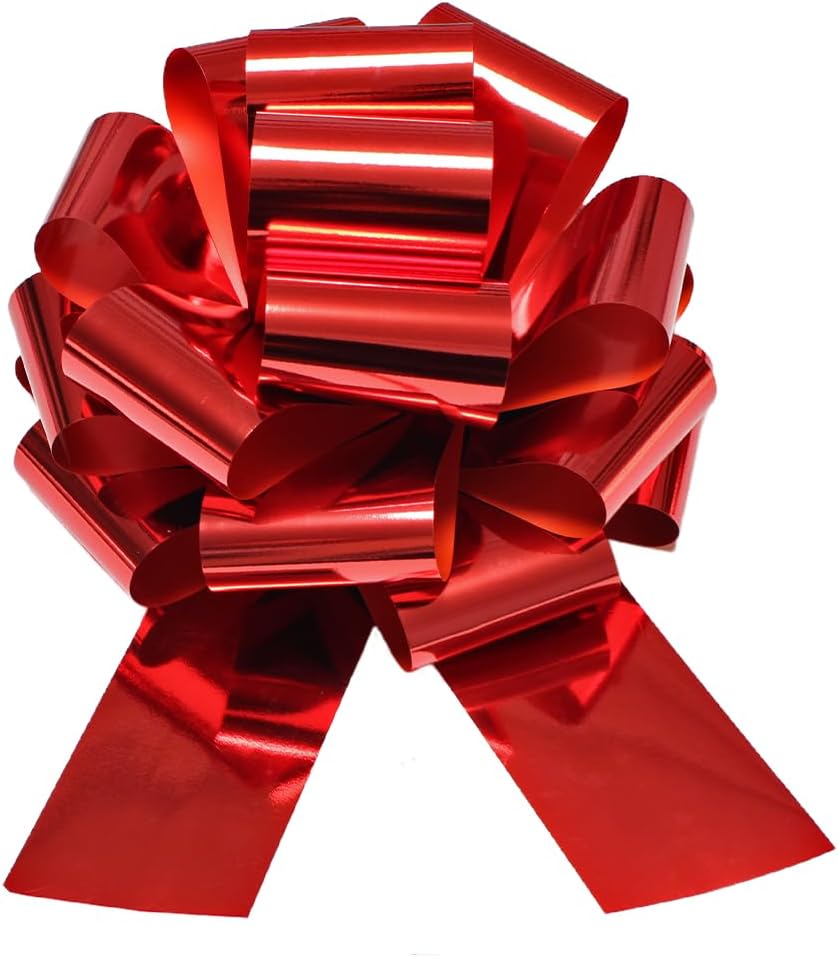 14 Inch Big red Bow,1Pcs Big Bow for Present,Big Gift Bow for appliances,Bikes,Table Decorations and Party Events (Red)