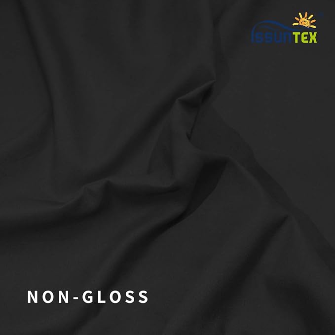 ISSUNTEX 10X20 ft Background Muslin Backdrop, Photo Studio, Collapsible High Density Screen for Video Photography and Television-Black