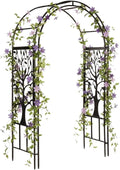 plow & hearth metal garden arch trellis arbor, main product view