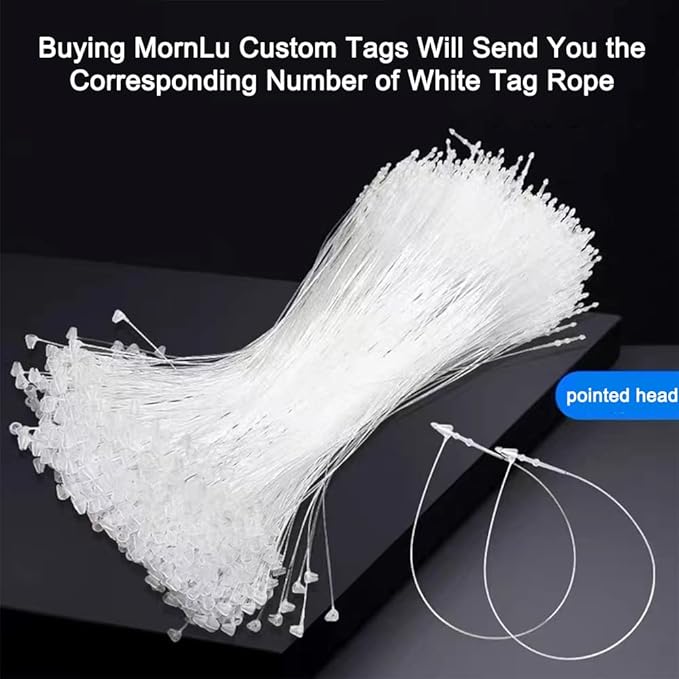 1000 Pcs Custom Hang Tags,Personalized Your Logo Photo and Text Design Price Tags Jewelry Hang Tags Labels (Gift Tag Rope)