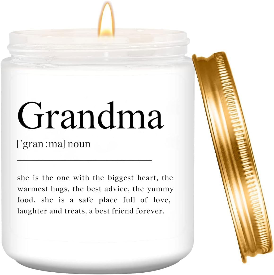 LEIOH Gifts for Grandma,Birthday Mothers Day Christmas Grandma Gifts from Grandchildren,Gift Ideas for Grandmother from Granddaughter,Grandson,Grandkids Lavender Jar Candle