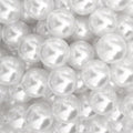 100Pcs 20mm White Round ABS Faux Pearl Beads for Jewelry Making, DIY Crafts, Home Decoration