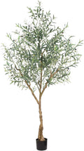olive trees artificial indoor,7ft tall faux olive tree, main product view