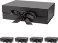daijoob 5-pack black gift boxes with lid for, main product view