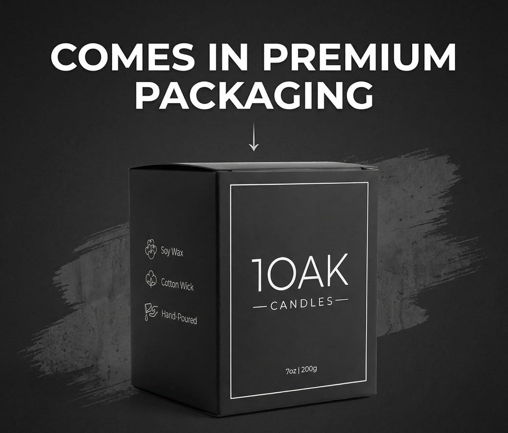 1OAK Scented Candles for Men - Sandalwood Candles - Mens Candle for Home - Masculine Candle - Long Burning Premium - Soy Wax