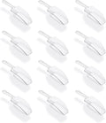 Super Z Outlet 5.5" Mini Acrylic Plastic Kitchen Scoops for Weddings, Candy Dessert Buffet, Ice Cream, Protein Powders, Coffee, Tea (Clear)