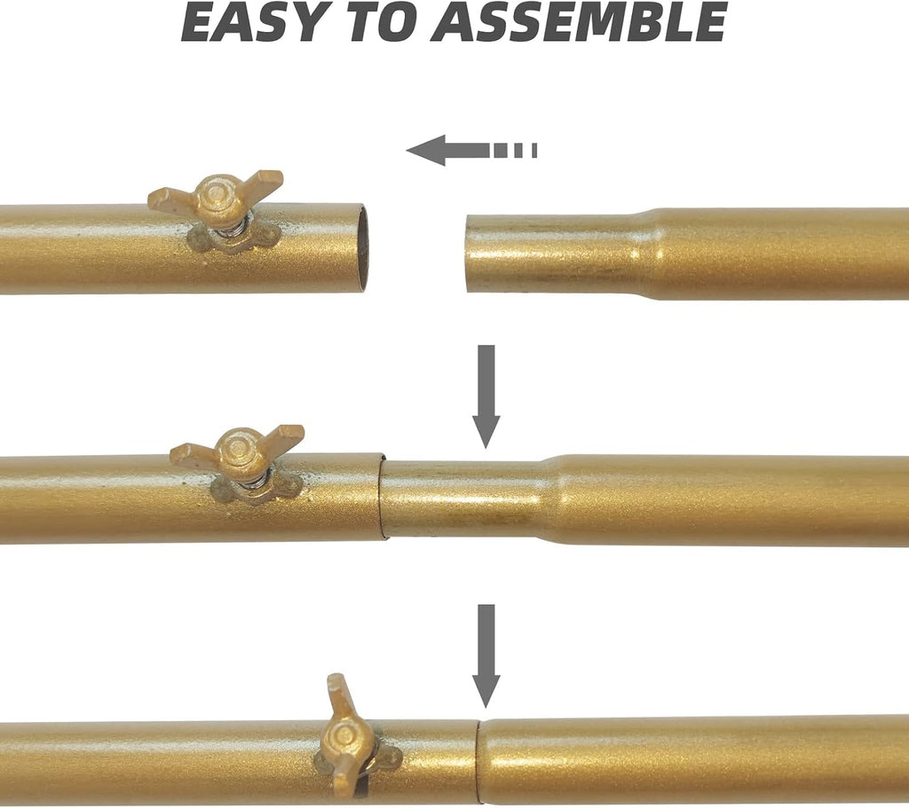 metal wedding arch backdrop stand,3-piece gold arch backdrop, package contents