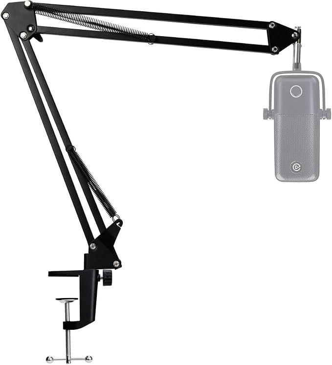 Wave 1 Microphone Stand, Professional Mic Boom Arm Stand Compatible with Elgato Wave 1 USB Condenser Microphone by SUNMON