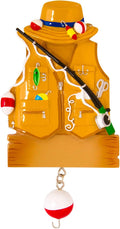 Personalized Gone Fishing Ornament 2026 - Fishing Vest Fisherman Ornament Ornaments for Christmas Tree Decor Merry Fishmas Outdoor Fun Christmas Ornaments by Elves