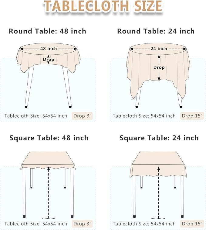 ShinyBeauty Sequin Tablecloth Table Linen Table Cover Table Overlays for Wedding Party Decor Backdrops ~1122S (54x54-Inch, Gold)
