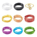 Fashewelry 52 Feet 6 Gauge Aluminum Wire 8 Colors Bendable Metal Sculpting Wire for Jewelry Craft, Dolls Skeleton, Wall Sculpting, Garden Decor