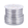 BENECREAT 10 Gauge Jewelry Craft Aluminum Wire 80 Feet Bendable Metal Sculpting Wire for Christmas Craft Floral Model Skeleton Making (Silver, 2.5mm)