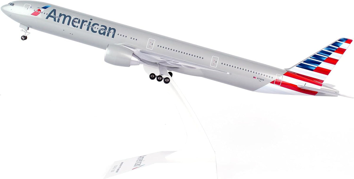 daron skymarks skr715 american 777-300 new livery airplane, side view