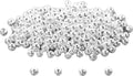 300 round ball beads sterling silver beading parts, main product view