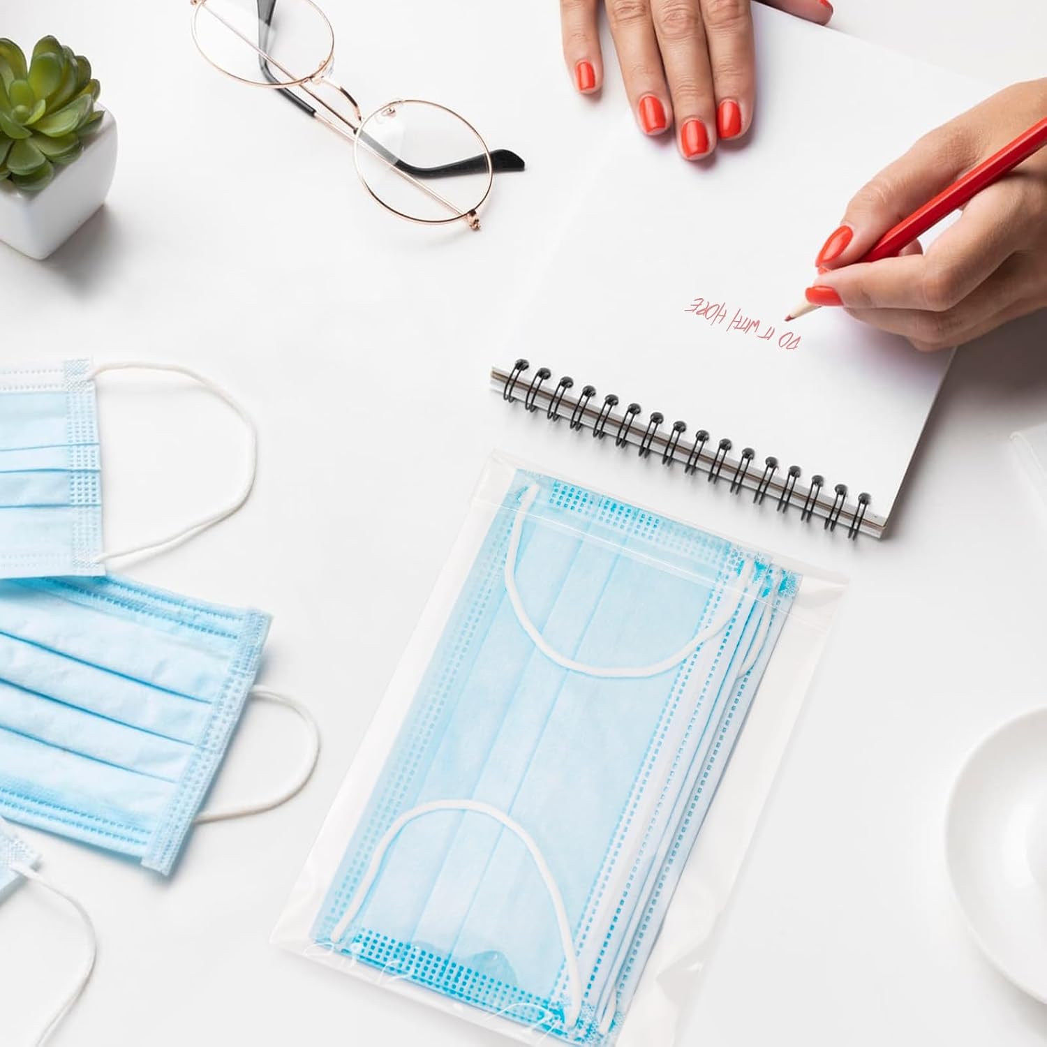 5x7 Inch 240Pcs Self Sealing Clear Cellophane Bags, Adhesive Cookie Treat Bag for DIY, Small Products, Food, and Gift Packaging