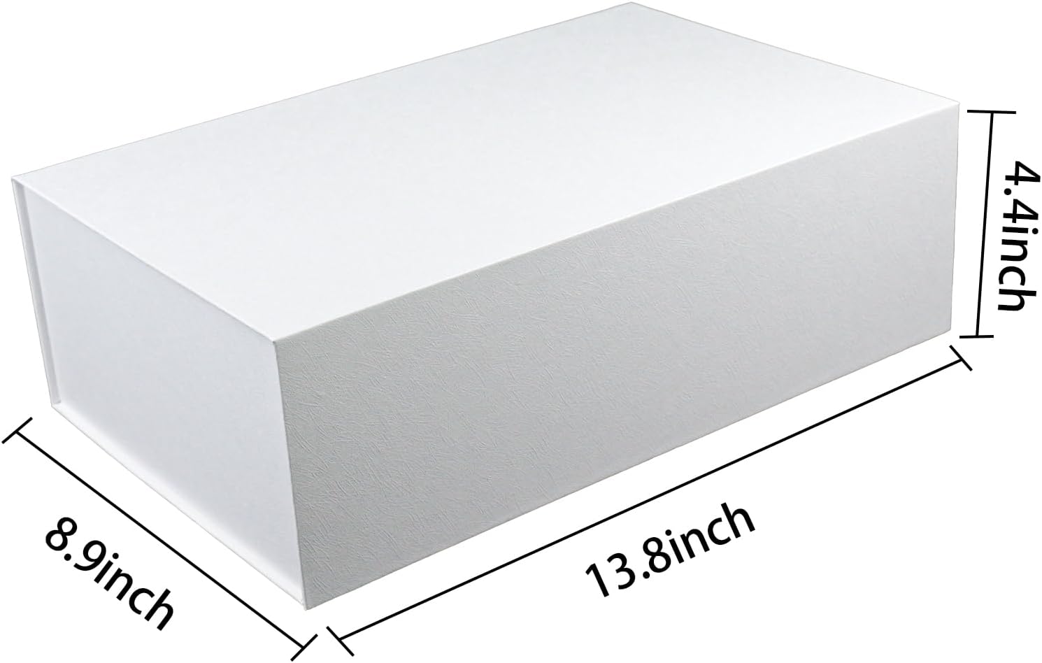 YINUOYOUJIA 3 Pack Large White Gift Boxes with Lid,14"x9"x4.5" Magnetic Gift Box with Ribbon,Cards and Envelopes for Presents,Great for Wedding,Birthdays,Crafting,Gift Packaging.