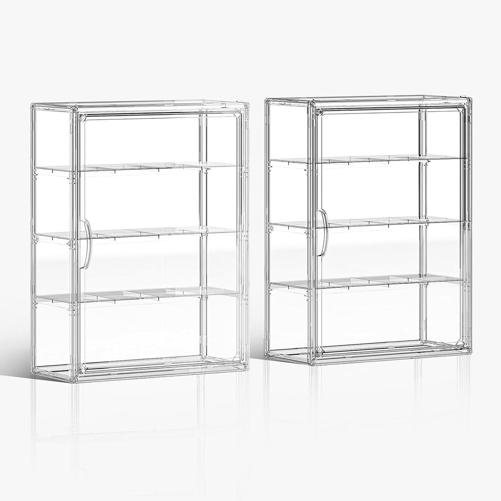 clear 4 tiers acrylic display case for figures, main product view