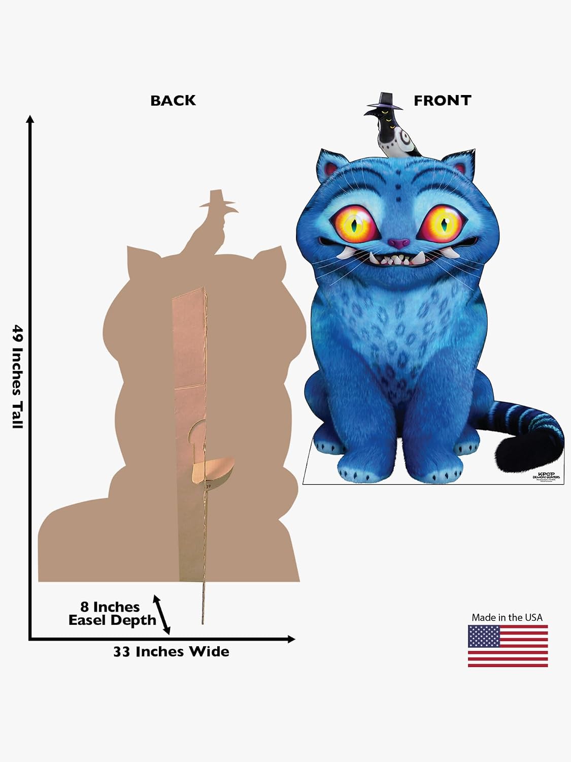 KPop Demon Hunters Derpy Tiger & Sussie Standee | 49 Inch Cardboard Cutout