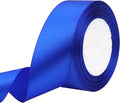 Blue Solid Satin Ribbon 1-1/2 Inch 25 Yards Solid Polyester Fabric Ribbon for Gift Wrapping Wedding Christmas Baby Shower Birthday Party Decoration Handmade Immortal Flower Craft