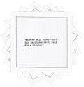 FIVE STAR NAPKINS Divorce Quotes, White Cotton Cocktail Napkins, Beverage Napkins, Bar Napkins, Cloth Napkins, Party Napkins, Events, Holidays, Weddings, Birthdays, Disposable, 4.5'' x 4.5''- (50x)