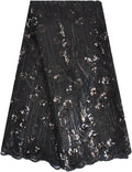 african lace fabric 5 yards sequins embroidery for, main product view