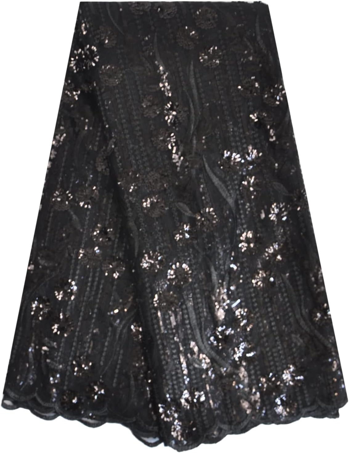 african lace fabric 5 yards sequins embroidery for, main product view