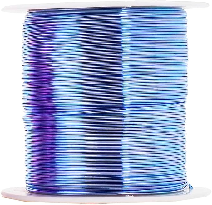 Mandala Crafts 18 Gauge Anodized Aluminum Craft Wire for Jewelry Making - 400 FT Colored Flexible Pastel Wire - Bendable for Bonsai Armature Crafting Sculpting