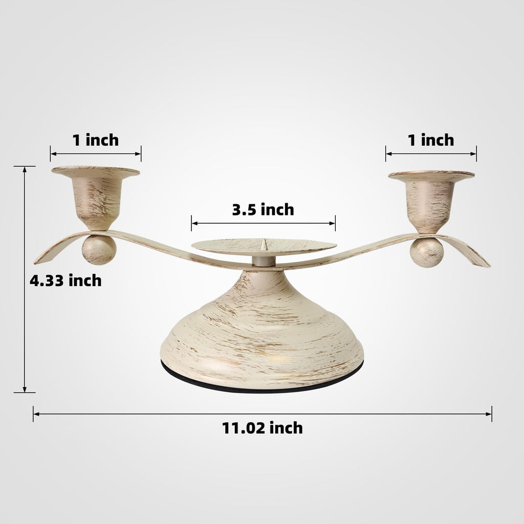 LakWilows Unity Wedding Candles Ceremony Set with Holder, Stable Rustic Unity Candle Stand, Christian Unity Wedding Candle Set with 1 Pillar and 2 Taper Candles