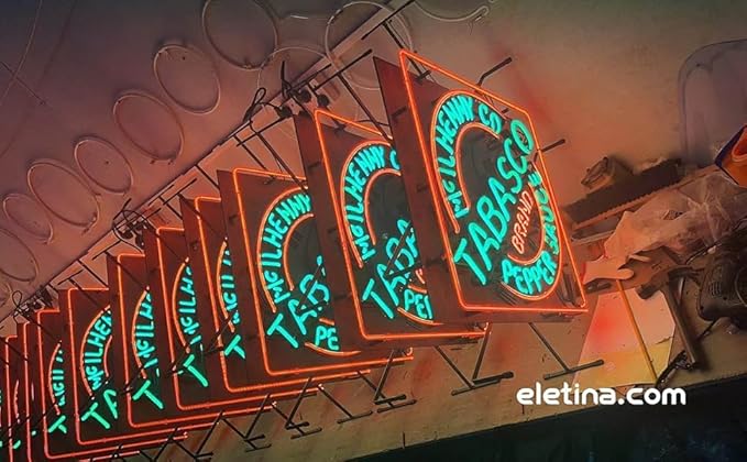 Neon Signs Beer Bar Club Bedroom Glass Neon Signs Compatible For Tabasco for Office Hotel Pub Cafe Birthday Party Man Cave Neon Light Art Wall Lights 24 X 20 Inches