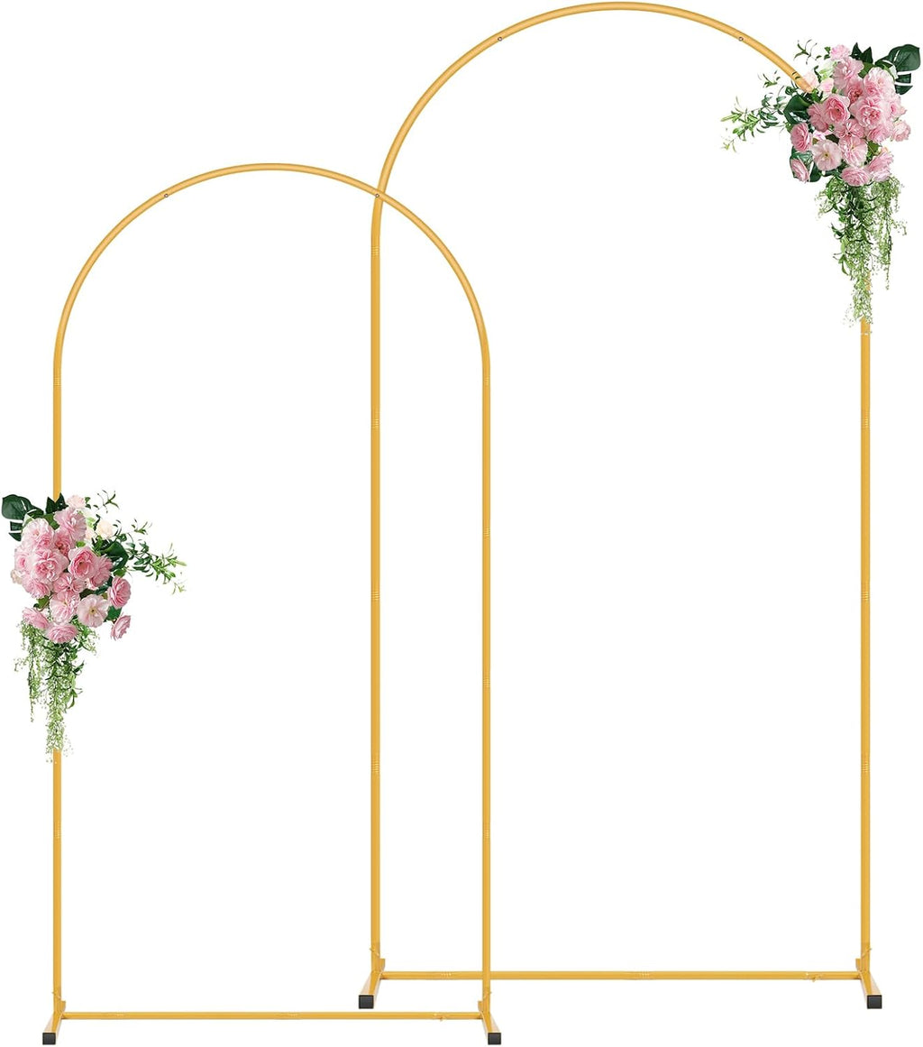 metal arch backdrop stand set of 2(7.2/6ft), decorative, main product view