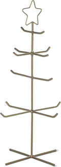 Abbott Collection Small Prong Christmas Tree Displayer | Holds & Showcases Your Collection, Free-Standing Metal Stand, Antique Gold, 14.5"H