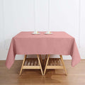 Efavormart 70" Square Linens Dusty Rose Wholesale Linens Polyester Square Linen Tablecloth for Wedding Banquet Restaurant