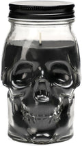 Gothic Skull Candle, Large Skull Candle Halloween Gothic Decorations for Home Table Bar Indoor Room,Scary Halloween Decorations Indoor Black