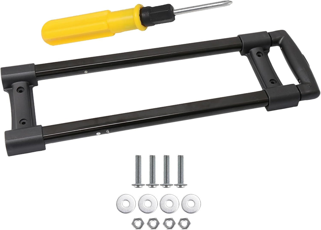 R003 DIY Plastic 20 inch Traveling Luggage Telescopic Handle Replacement Repair Parts Suitcase Aluminium Alloy Pull Out Rod Heavy Loads 19.29x6.1inches