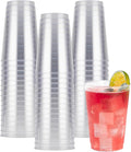Goodluck 50PCS 12oz Clear Plastic Cups for Party, Disposable Clear Plastic Cups, Cocktail Glasses for Wedding Thanksgiving, Christmas, and Parties