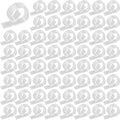 72PCS Transparent Clear Tablecloth Clips, Plastic Table Cloth Clips，Windproof Table Cover Holder Clamps，Table Cloth Holder for Christmas Home Wedding Party Indoor Outdoor Camping Picnic (72)