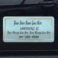 Car Magnet Signs Custom - 24"x12" (Set of 2), 30-mil Thickness with Rounded Corners (Teal)
