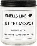 Bridal Shower Gifts for Bride, Bride to Be Engagement Gift for Couples Women, Funny Wedding Lavender Candles