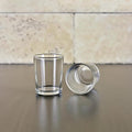 WGV Tea Light Votive Candle Holder 2.2x2.75, Clear Tiny Utility Cylinder Glass Vase, Small Planter Terrarium for Home Accent Decor, 1 Pc