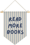 Wheatwin Classroom Reading Nook Decor, Read More Books Pennant Flag for Reading Corner Classroom Library 15x11 Inch