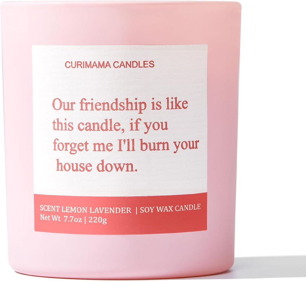 Birthday Gifts for Women Best Friends, Funny Birthday Gift for Sister Friendship, Cool Bestie Gift Ideas for Women Females Bestie, Lavender Scented Candles 7.7oz