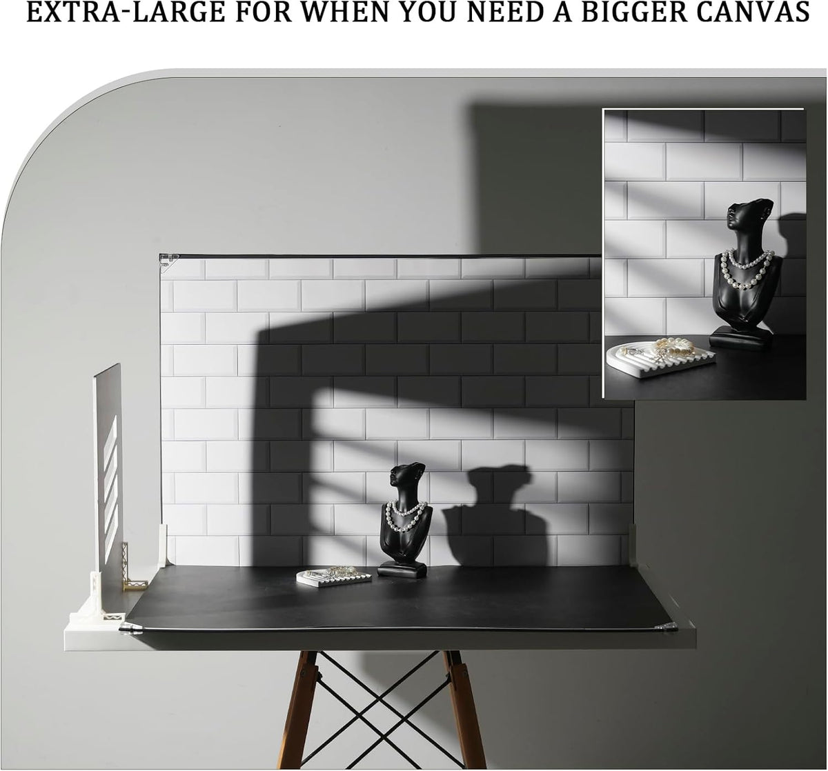 Photography Backdrops with Shadow Boards, 23x35in, 10 Pcs Background Paper