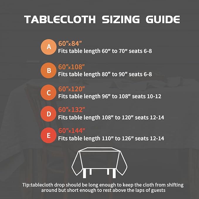 EVERLY 100% Pure Linen Rectangle Tablecloths 60x84Inches for Dining,Buffet Parties,Picnic,Events,Weddings and Restaurants,Decorative Halloween,Thanksgiving Machine Washable Tablecloths-Navy Blue