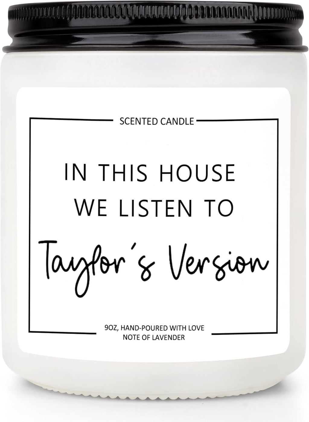 Taylor Inspired Gifts, Cool Fan Gifts for Women Adult, Birthday Candle for Swifties Besties, Natural Soy Wax Lavender Candle Room Decor, Themed Gift Ideas for Christmas Graduation Retirement