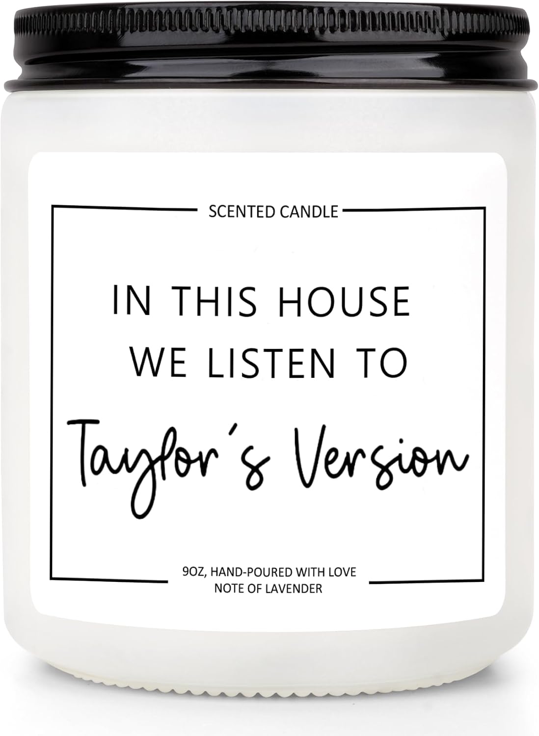 Taylor Inspired Gifts, Cool Fan Gifts for Women Adult, Birthday Candle for Swifties Besties, Natural Soy Wax Lavender Candle Room Decor, Themed Gift Ideas for Christmas Graduation Retirement